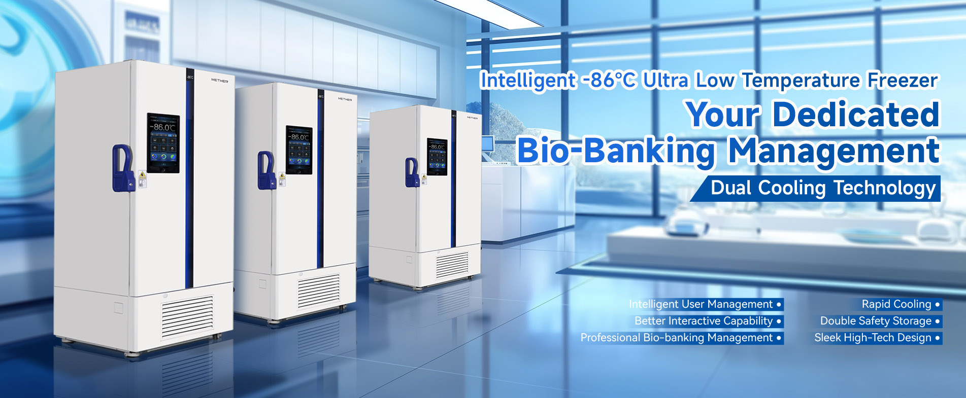 Intelligent -86℃ Ultra Low Temperature Freezer