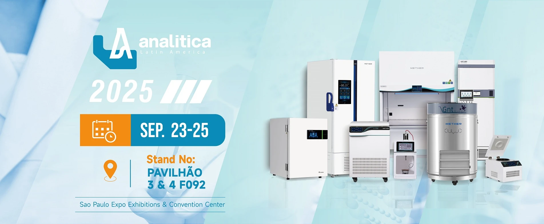 Meet METHER at Analitica 2025 in São Paulo! 